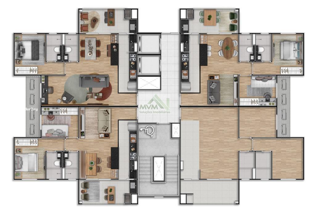 Apartamento à venda com 2 quartos, 65m² - Foto 2